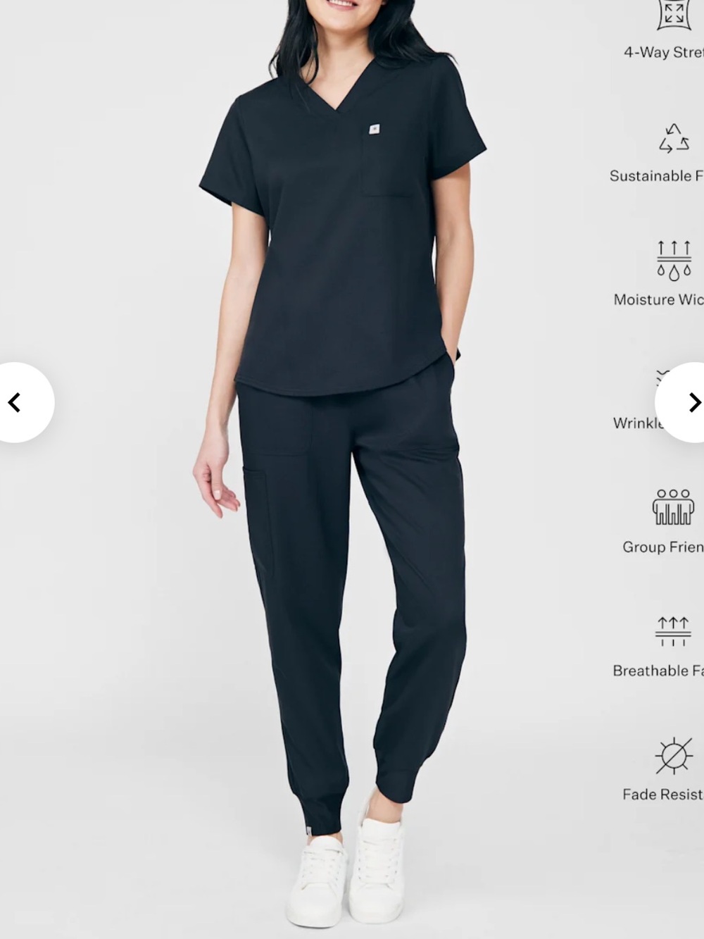Women’s Black Beyond Scrubs Set